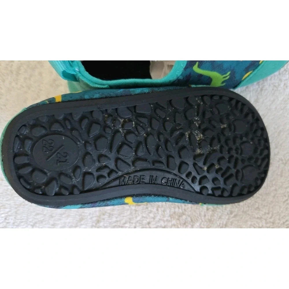 Toddler Boys Dinosaur Water/beach Shoes, Size 21/22 4/5